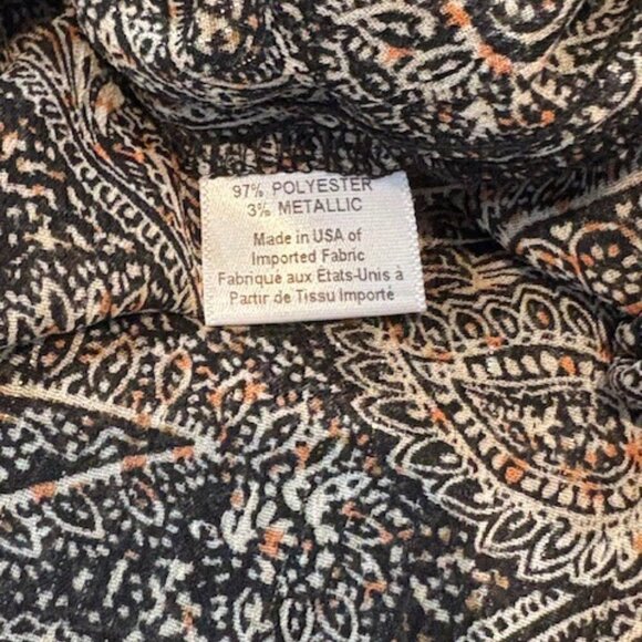 Misa Los Angeles “Donna” Paisley Shimmer & Ruffle Long-Sleeve Dress – XXS NWT! - Picture 13 of 14